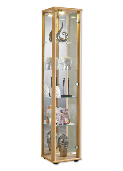 Vitrine, 1 deur, voorzien van LED-verlichting 