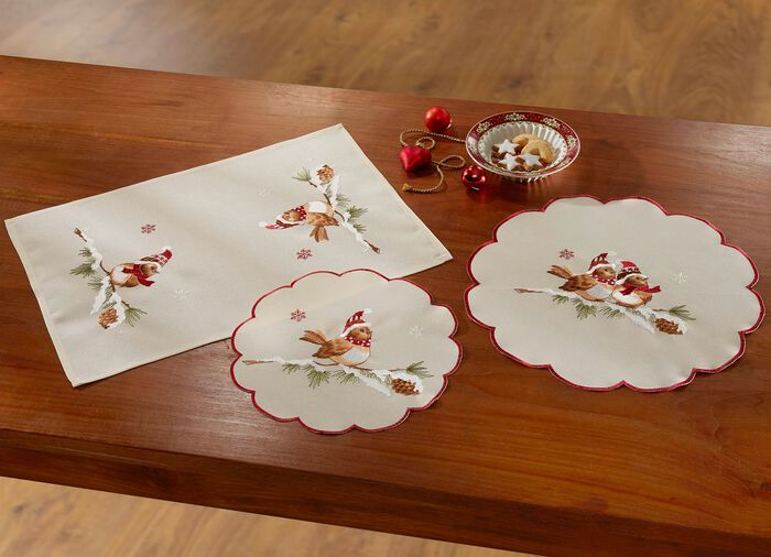 Prachtige winterse tafel- en kamerdecoratie SECT-MEERKLEURIG