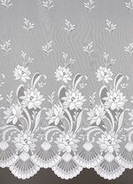 Lang glasgordijn met automatische plooiband 1:3 