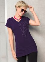 Lang shirt met strassversiering 