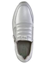 ELENA EDEN sneakers gemaakt van nappaleer en zilvergrijs su&egrave;de met reli&euml;f 