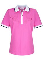 Poloshirt met uitsparingen in 4 kleuren ROZE