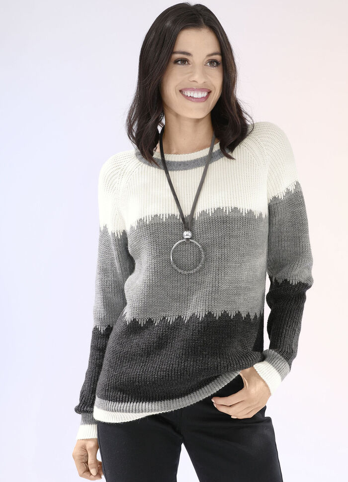 Trui met parelkwastje GRAFIETGRIJS