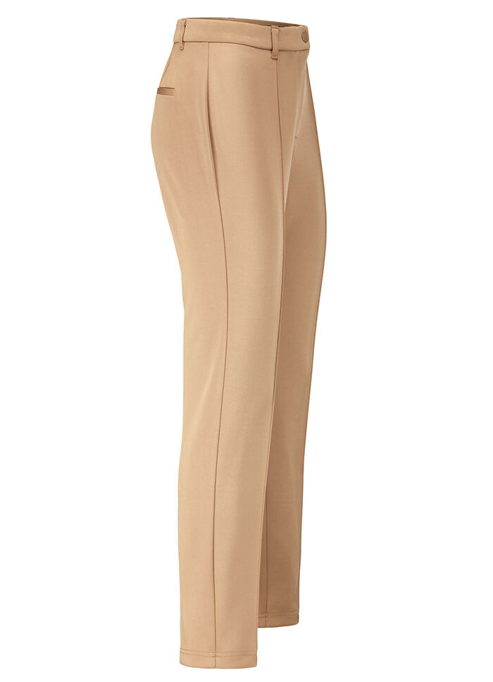 Elegante glinsterende broek KAMEEL
