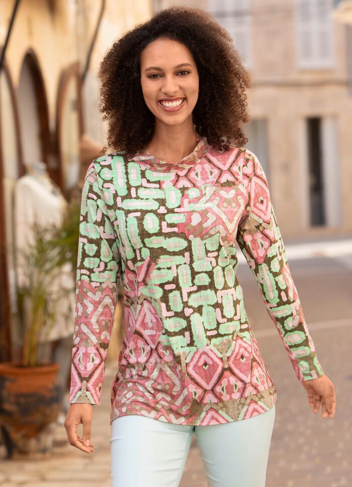 Shirt met all-over print 