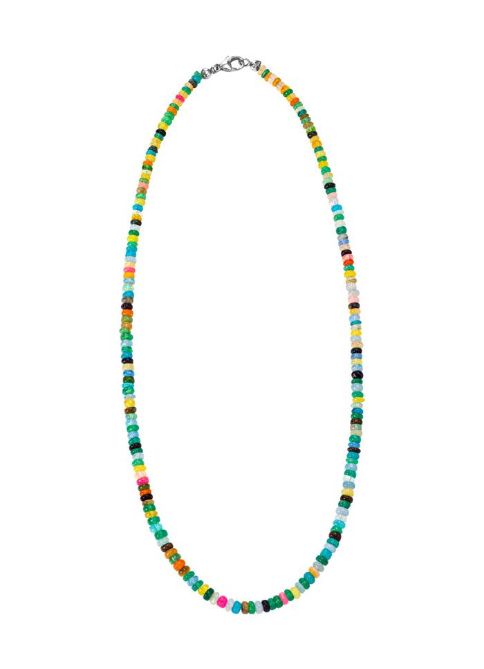 Ketting met multikristal opaal 