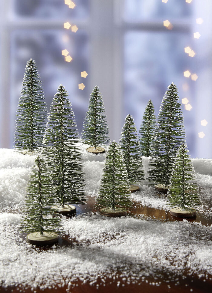 Tafeldecoratie kerstbomen, set van 9