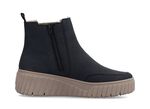 Rieker, trendy dameslaarzen, winterschoenen, met uitneembaar voetbed DONKERBLAUW