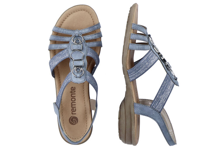 Remonte sandalen met bandjes en metalen sieraden JEANS