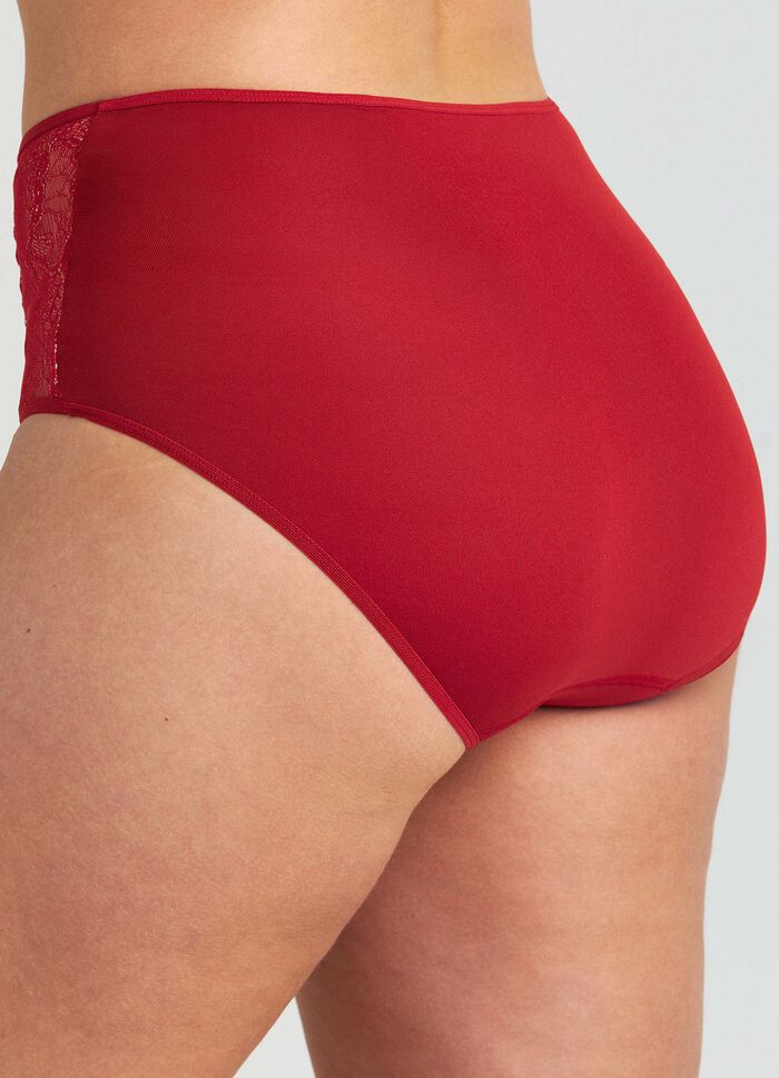 Miss Mary slip met gevoerde elastische kant ROT