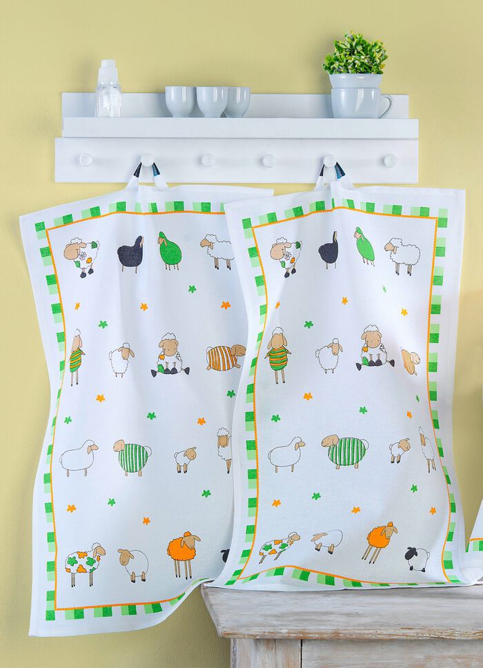 Hoge kwaliteit katoenen theedoeken, set van 3 