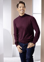 Trui met opstaande kraag in 4 kleuren BORDEAUX