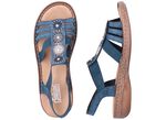 Rieker sandaal met strass steentjes JEANSBLAUW