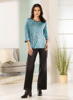 Shirt met zilverkleurige sierplaatjes 