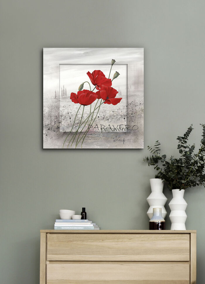 Stel je klaprozen voor op een mistige ochtend 