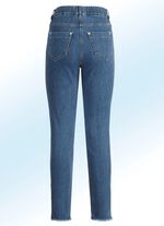 Magic jeans met trendy franjes aan de zoom 