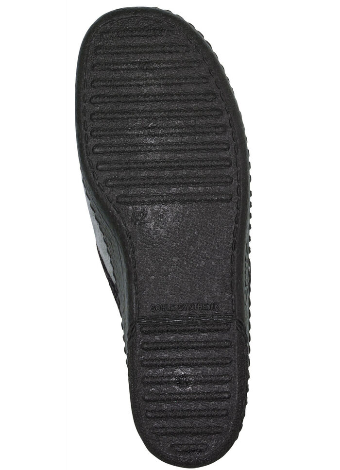 Slippers gemaakt van zacht velours materiaal ANTRACIET-GRIJS