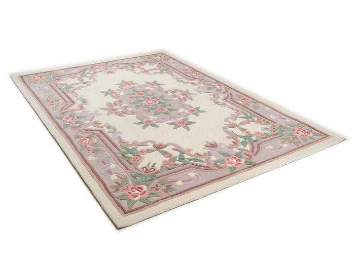 Handgetufte matten en tapijten BEIGE