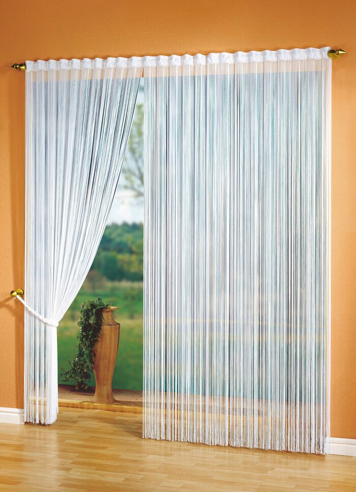 Draadjaloezie&euml;n voor gordijnroeden en rails WIT