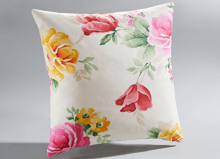 Bloemensprei en kussenslopen NATUUR-MULTI