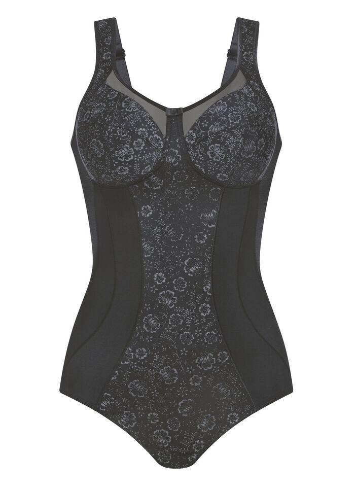 Anita broekkorset met transparante tule inzetstukken SCHWARZ