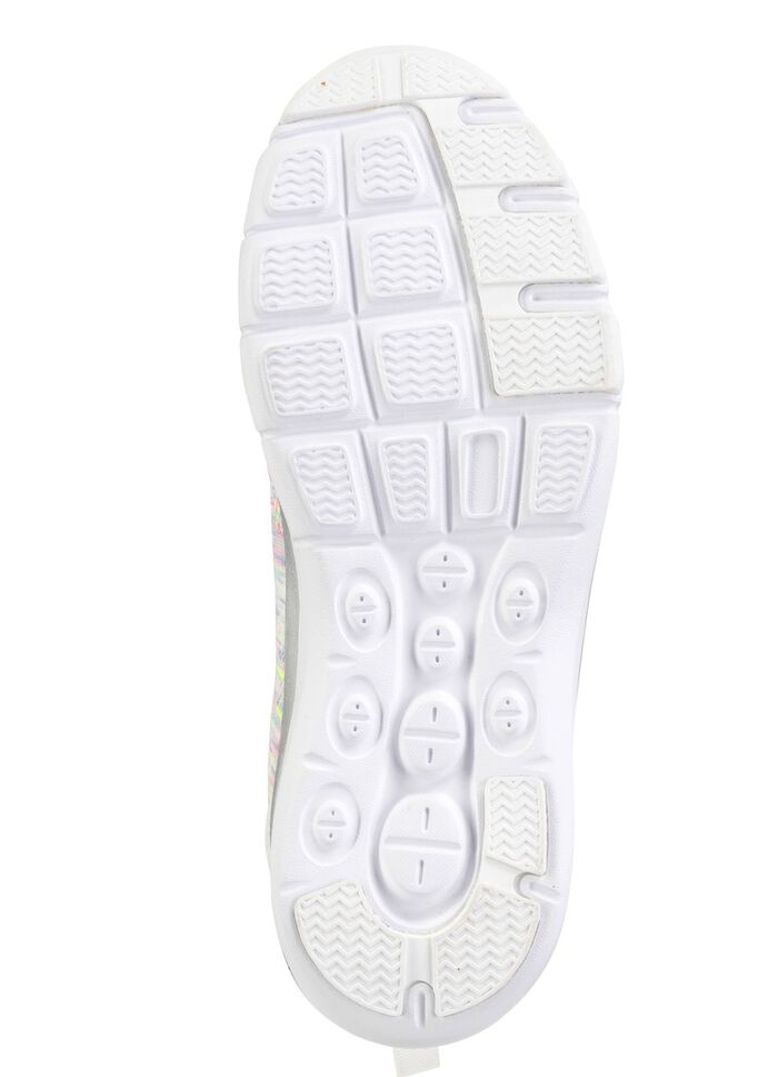 ELENA EDEN, trendy damessneakers, met uitneembaar voetbed WEISS-BUNT