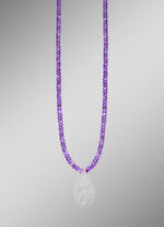 Ketting gemaakt van echte amethiststenen 