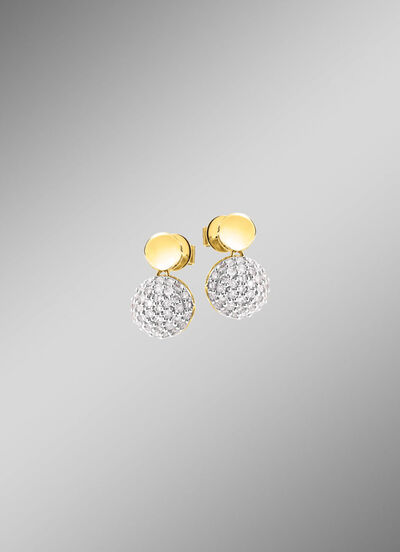 Prachtige oorbellen met 70 diamanten 