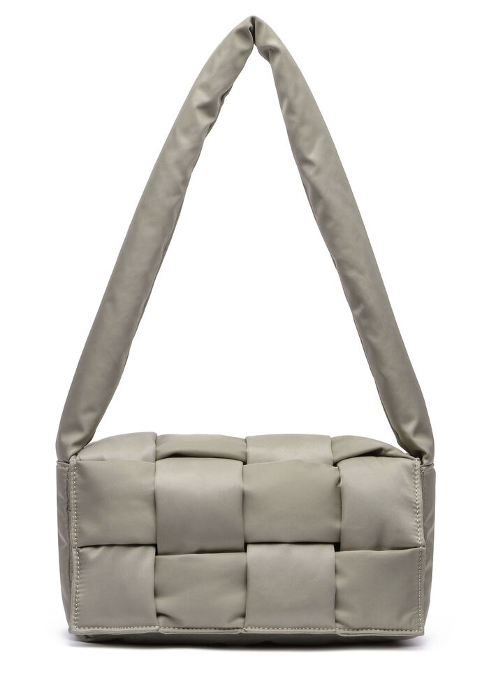 Collezione Alessandro tas gemaakt van delicaat glanzend textielmateriaal TAUPE