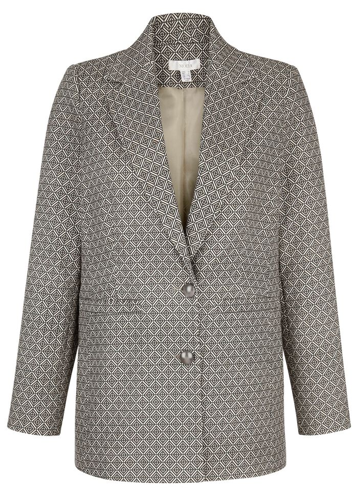 Blazer met grafisch ontwerp 