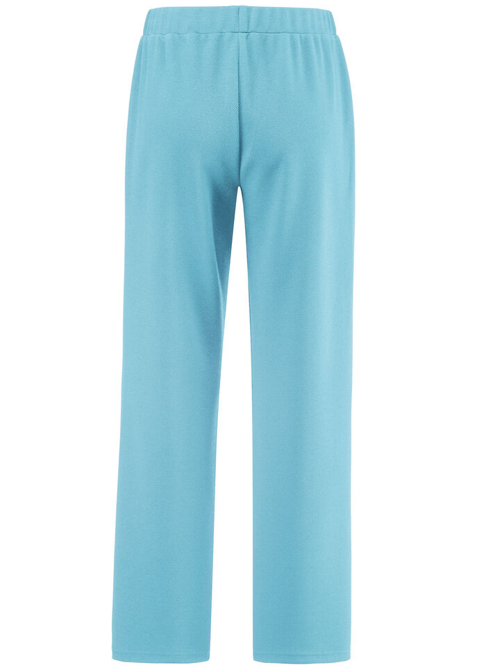 Broek met decoratieve knopen AQUA