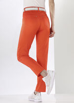 Broek met geplaatste plooien ORANJE