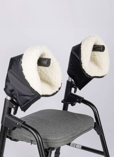 Handwarmers met scheerwol 