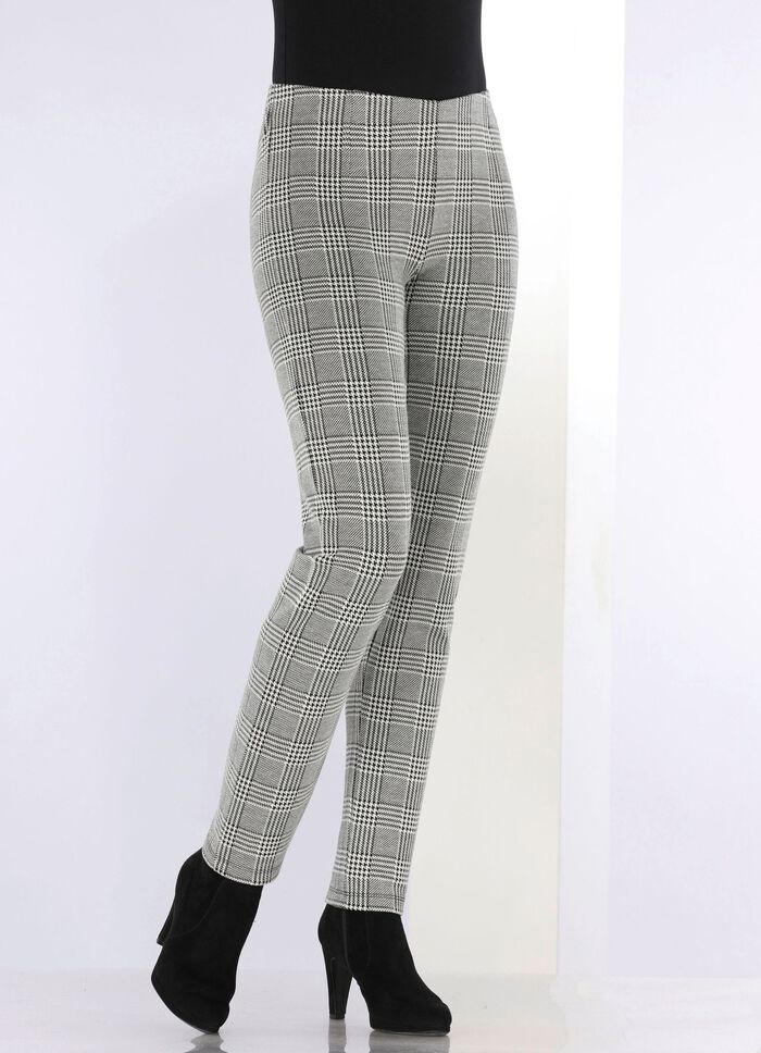 Broek met glencheck-design 