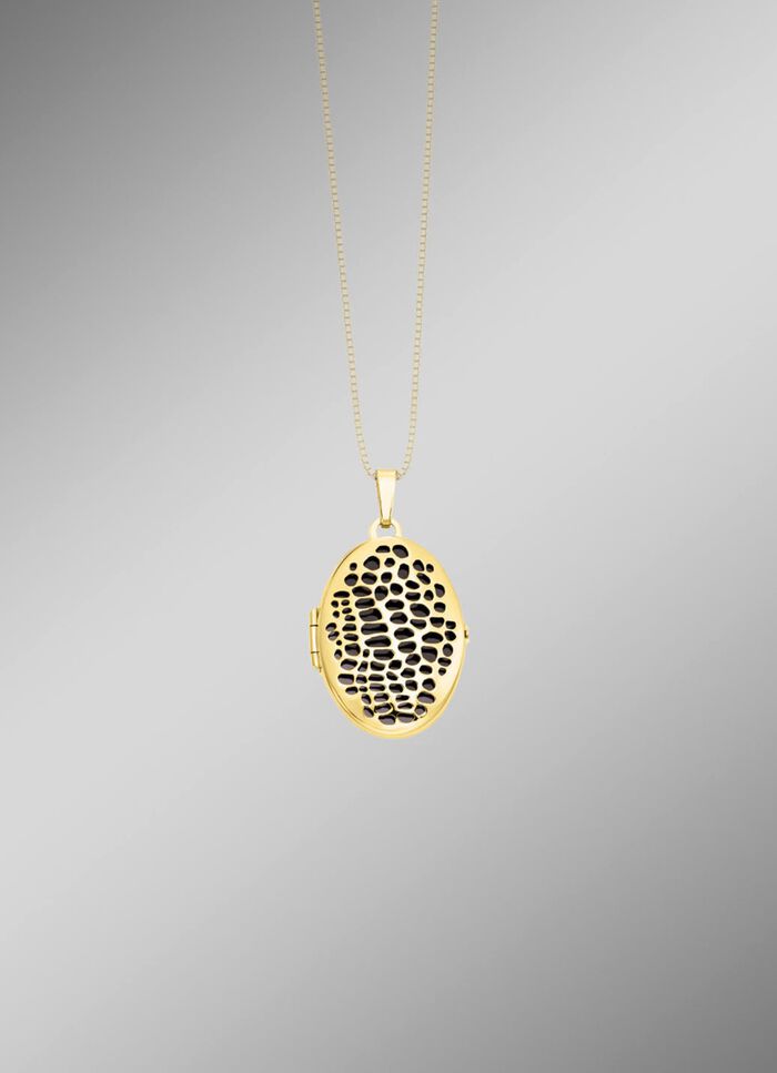 Medaillon met luipaardprint 