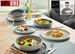 Arte Viva 12-delig servies van merksteengoed 