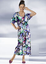 Kaftan met briljant gekleurde inkjetprint 