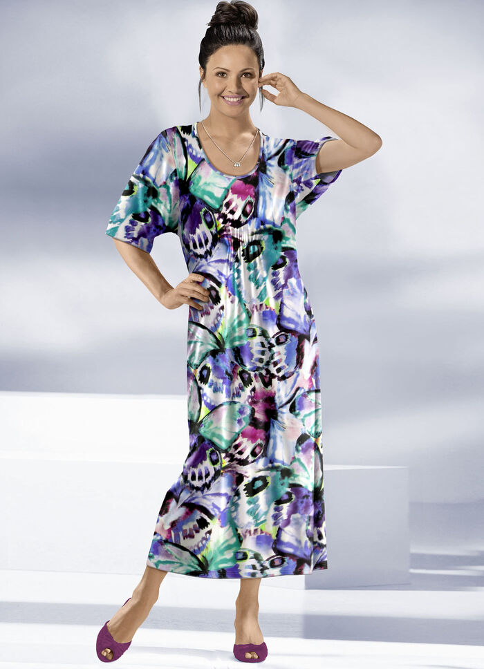 Kaftan met briljant gekleurde inkjetprint 