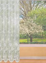 Lang glasgordijn met automatische plooiband 1:3 