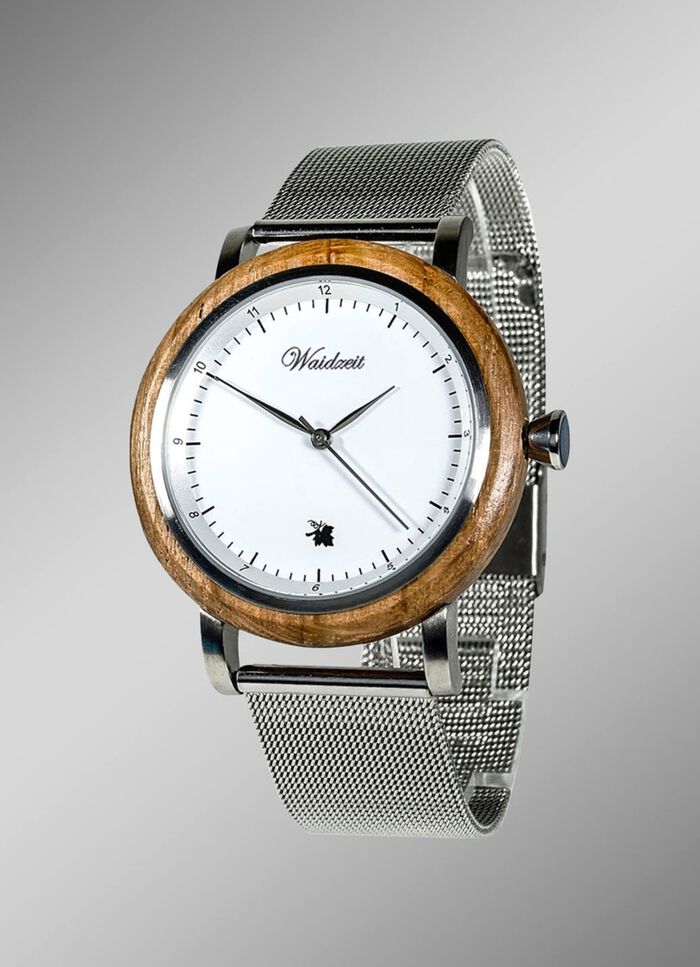 Herenhorloge met mesh band 