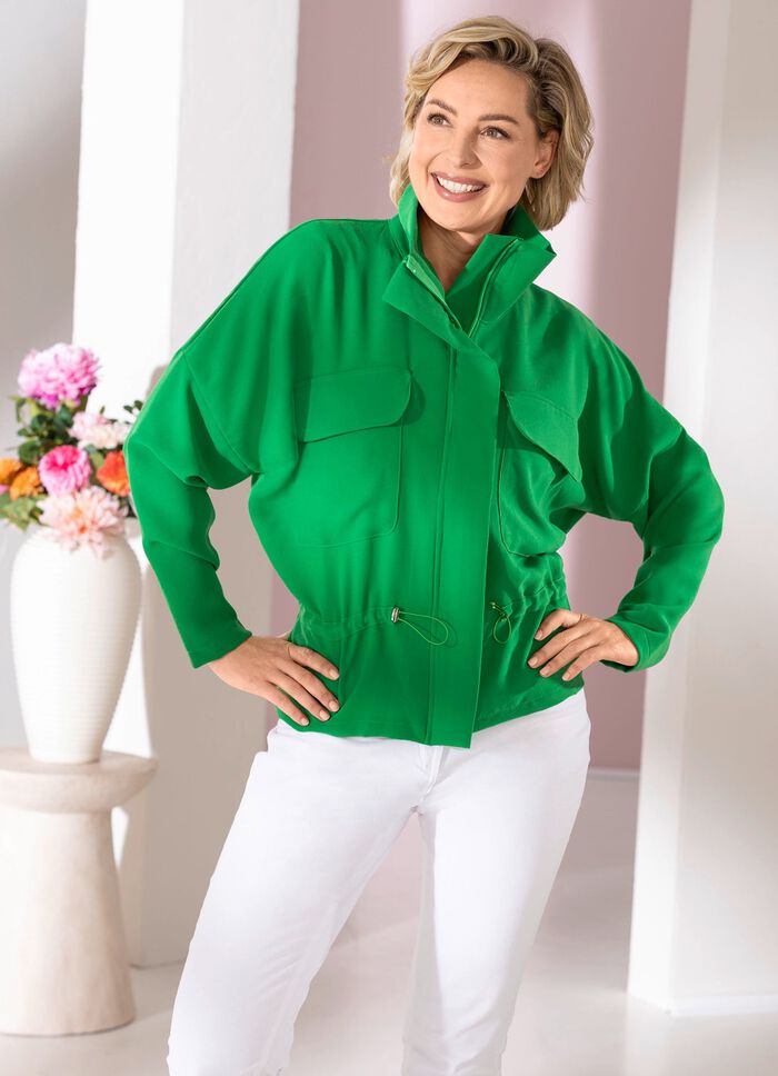 Trendy kort jasje GR&Uuml;N