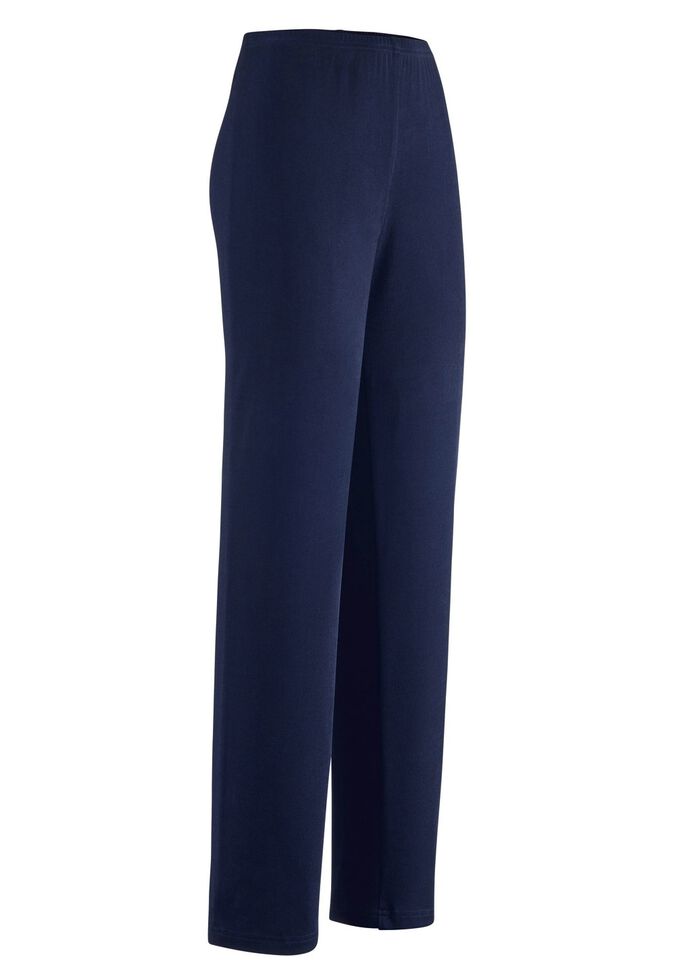 Broek met elegante glans 