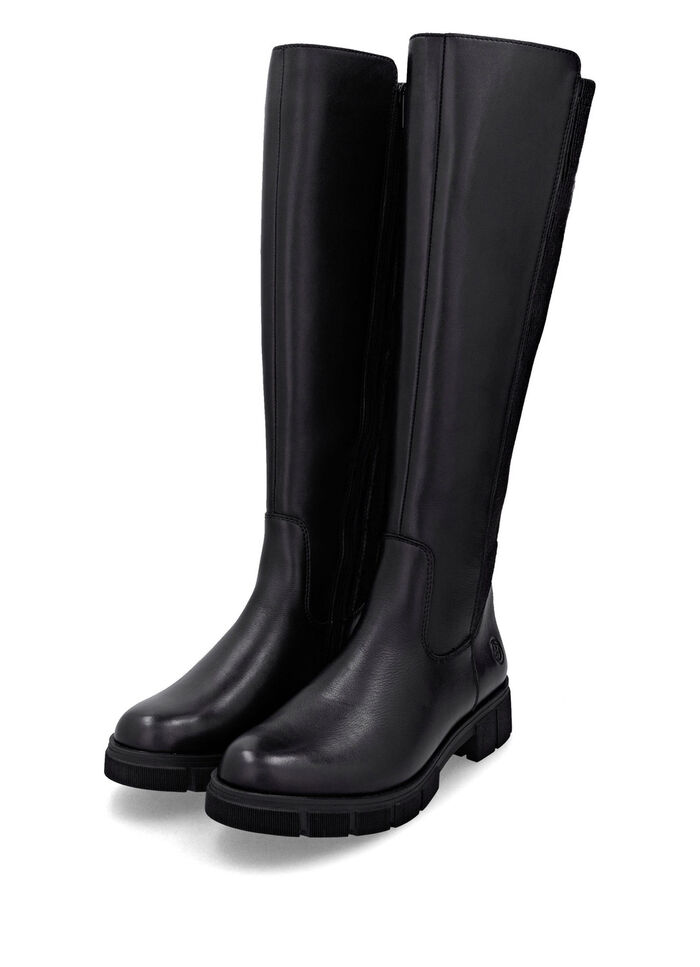 Remonte, klassieke dameslaarzen, winterschoenen, breedte G, met rits ZWART