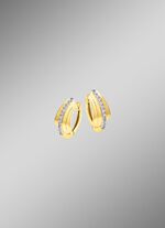 Prachtige creolen met synthetische zirkonia 