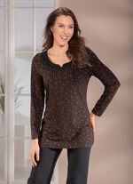 Shirt met verfijnde halslijn 