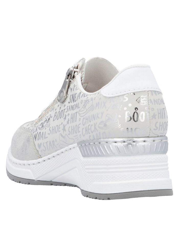 Rieker vetersneakers gemaakt van bedrukt synthetisch materiaal 