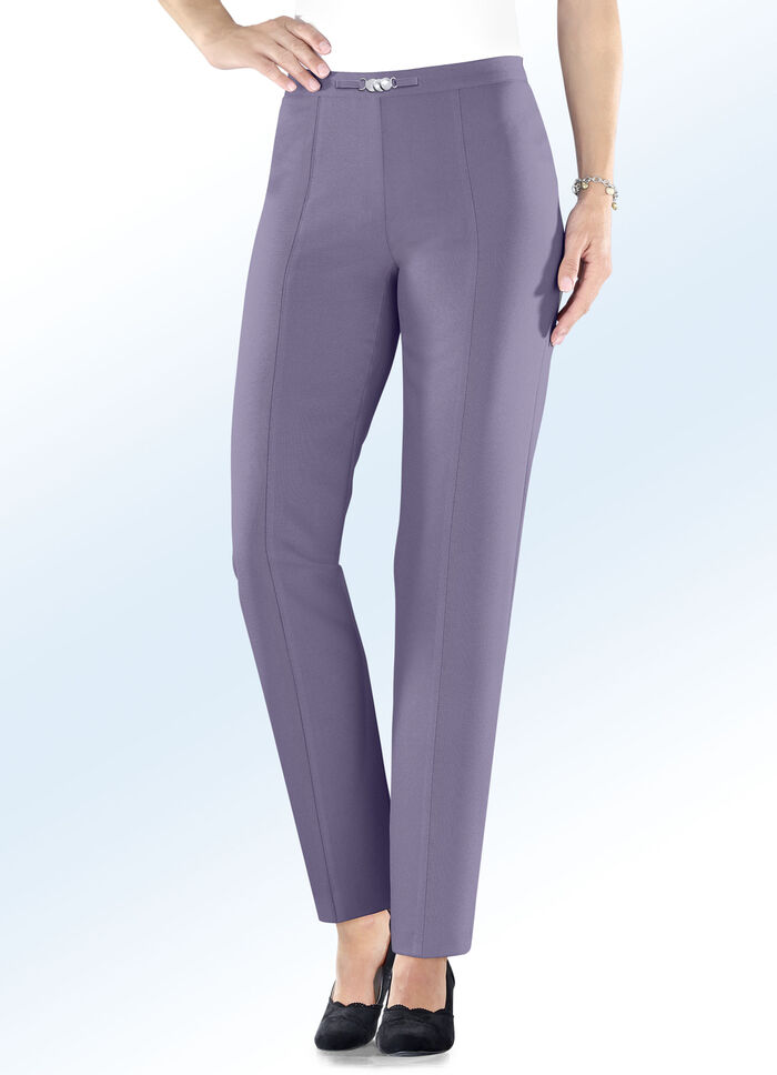 Broek met elastische tailleband aan de achterkant AMETHIST