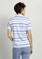 Poloshirt met contrasterende geribbelde manchetten 