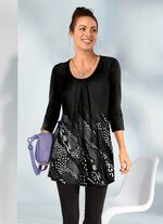 Aantrekkelijk lang shirt met 3/4-mouwen 