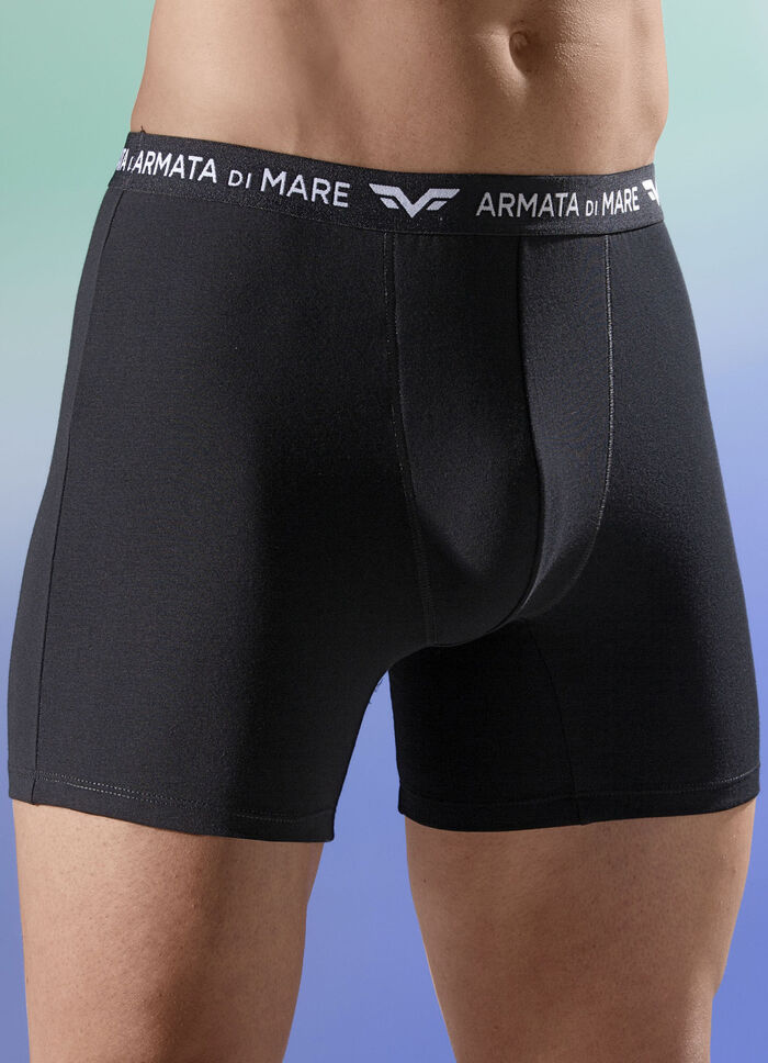 Set van drie broeken met elastische tailleband ZWART